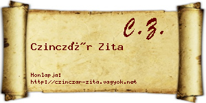 Czinczár Zita névjegykártya